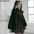 Punk style women skirts plaid patchwork mesh high waist black short mini skirt OPQ-892DQF clothing womens new design PUNK RAVE